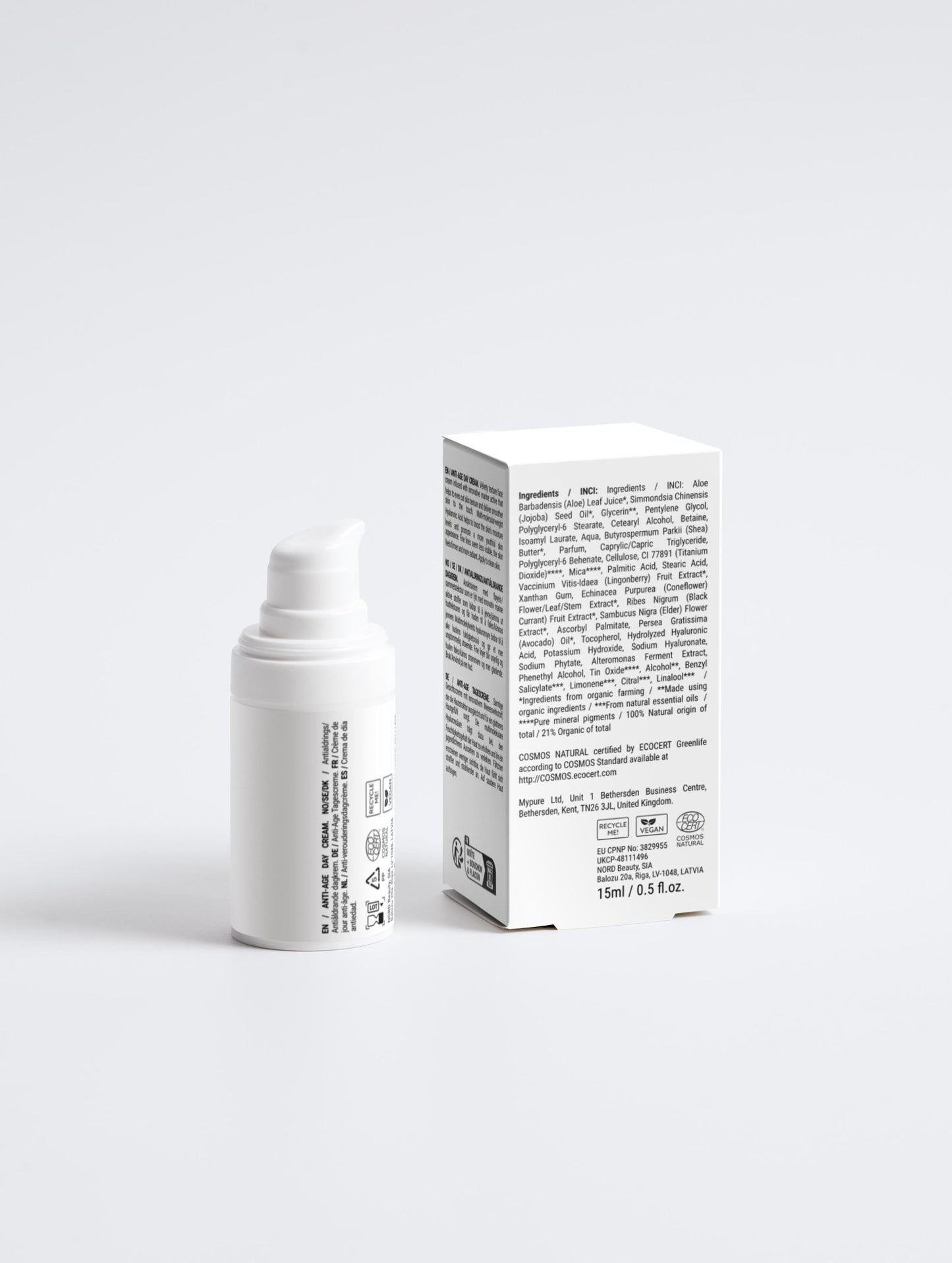 Anti-aging day cream for fine lines and hydration
